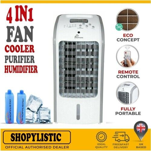 Portable Evaporative Air Cooler Fans with Remote Control